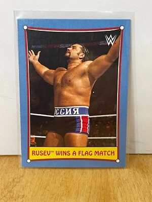 Rusev 2017 Topps Heritage WWE Wrestling - #10 - Bizarre SummerSlam Matches - Image 1 of 2