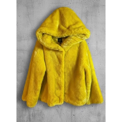 ZARA TRF Women’s Faux Fur Hooded Coat - Image 1 of 4