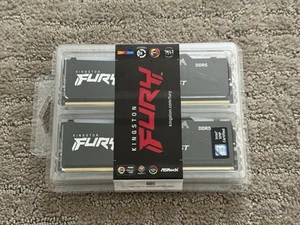 🔥Kingston FURY Beast RGB 128GB 4x32GB XMP 3.0 DDR5 RAM 5600MT/s Quad Memory NEW - Afbeelding 1 van 3
