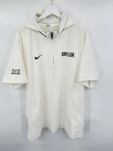 Felpa con cappuccio Nike Baylor Bears calcio 1/4 zip manica corta giocatore emessa taglia XL - Foto 1 di 10