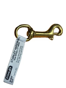 64-5018 1/2" Round Eye Swivel Bolt Snap Stanley Hardware 64-5018 Satin Bronze - Picture 1 of 4