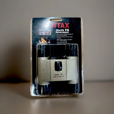 PENTAX 10x25 TS Binoculars w/ Case Field of View 5.2" -With Case - Image 1 of 2