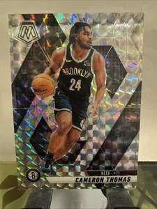 Cameron Thomas #8 Mosaic Silver Mosaic NBA 2024-25 Brooklyn Nets - Picture 1 of 2