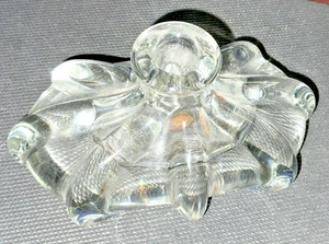 1940s Gundersen-Pairpoint Crystal Heavy Perfume Bottle/ Potion bottle.. No Top - Picture 1 of 8