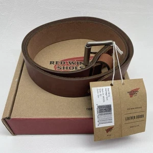Cinturón de Cuero Red Wing Heritage '32' Oro Hecho a Mano en EE. UU. 96501 Legado Grano Completo - Imagen 1 de 5
