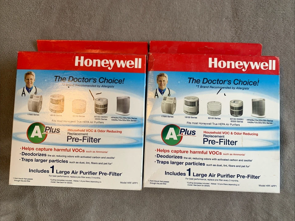 Lote de (2) Prefiltro Purificador de Aire Honeywell Genuino HRF-APP1 A+ Foto 1 de 1