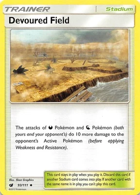 Devoured Field 93/111 SM - Crimson Invasion Pokemon 004751 - Image 1 of 2