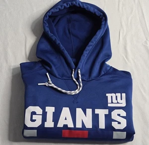 Nike Dri-Fit New York Giants Hoodie Men M Blue NFL Onfield Apparel EUC - Picture 1 of 9