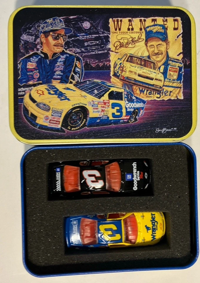 2000 Action Dale Earnhardt GM Goodwrench Wrangler Tin Set 1/64 Scale (JJ) - Image 1 of 3
