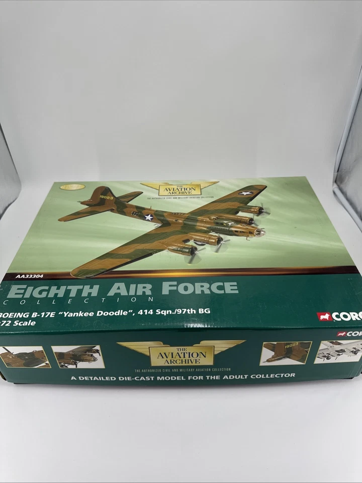 Corgi AA33304 1:72 Boeing B-17E Yankee Doodle 414 Sqn/97th BG MIB Diecast - Image 1 of 4