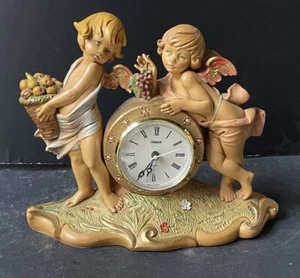 Vintage ITALIAN ITALY Clock ANGELS Cherubs FONTANINI Antique Condor 1991 - Picture 1 of 11