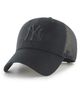 Sombrero de camionero ajustable buque insignia negro marca New York Yankees '47 - Imagen 1 de 2