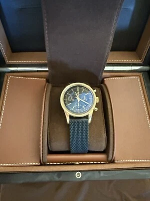 SIN USAR--Breitling Transocean Cronógrafo 43 mm Oro Amarillo RB015253/BB16 Foto 1 de 4