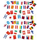  64 -countries Trdekoration Auenflagge WM-Flagge Das Schild