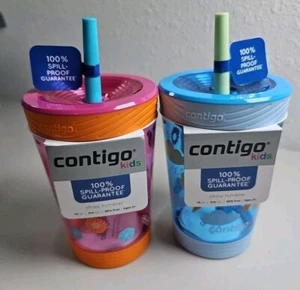 2-Contigo~14 oz~Niños~A prueba de derrames~VASO DE PAJA SIN BPA - Imagen 1 de 4