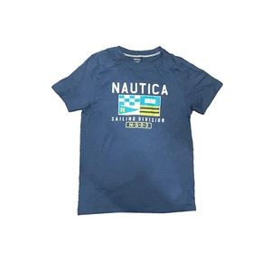 Nautica Boys T-shirt - Blue/White/Yellow UK 10-11 - 50% Off RRP £30 **New** - Picture 1 of 2