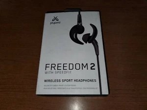 GENUINE!! JAYBIRD FREEDOM 2 985-000747 CARBON BLUETOOTH SPORT HEADPHONES - Picture 1 of 3