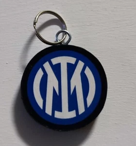INTER PORTACHIAVI STEMMA LOGO LEGNO ARTIGIANALE FATTO A MANO - Foto 1 di 1