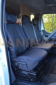 Tailored Waterproof Front Seat Covers (Folding + 1 Bench) 4 Nissan NV400 2011- - Picture 1 of 2