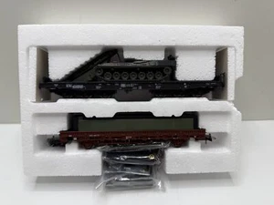 Roco 820 vagón plano de transporte pesado con tanque de puente castor camuflado en 1:87 - Imagen 1 de 1