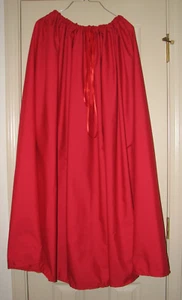 Custom Made Medieval Renaissance Cosplay Pirate Wench  Drawstring Red Skirt - Picture 1 of 1