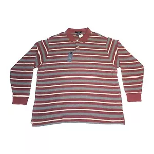 Nuevo con etiquetas Daniel Cremieux Classics ajuste a medida XXL rojo rayas manga larga precio de venta sugerido por el fabricante $50 - Imagen 1 de 3