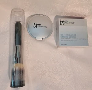 IT Cosmetics CC+ Radiance Ombre Blush Je Ne Sais Quoi PLUS ¡Cepillo Heavenly Luxe! - Imagen 1 de 5