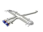 aFe 49-36625-L for Takeda 2-1/2in SS Axle-Back Exhaust w/Blue Flame Tips 17-20