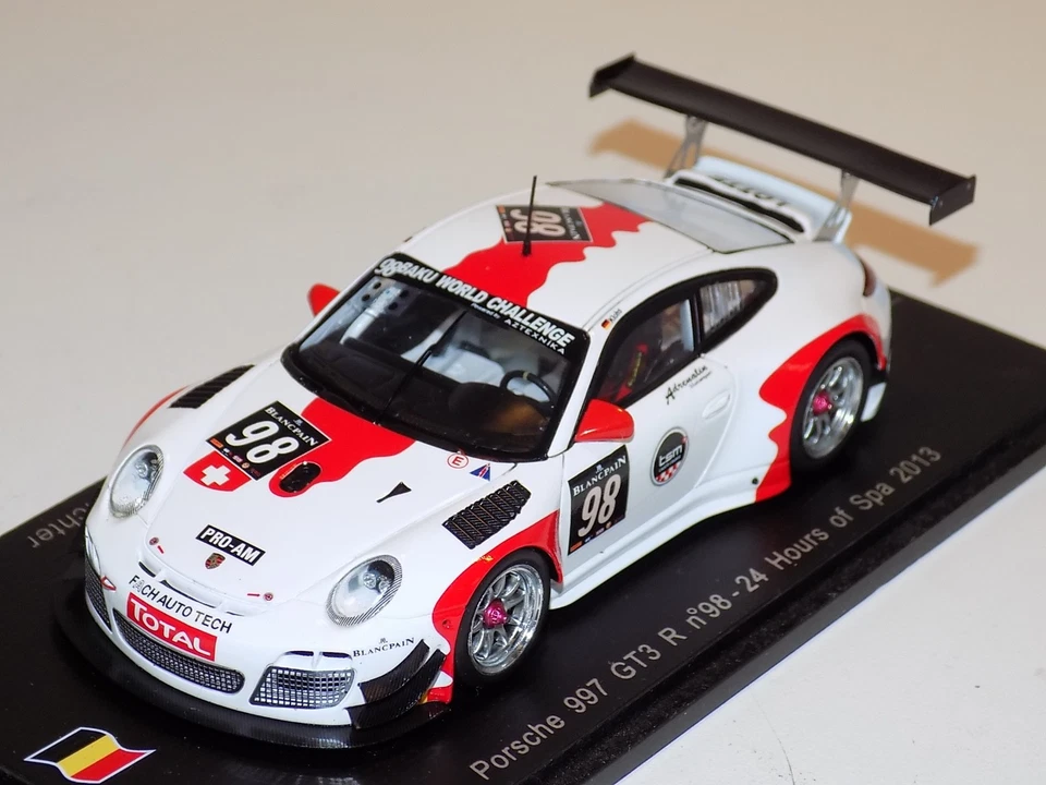 Coche 1/43 Spark Porsche 911 "997" GT3 R #98 24 horas de spa 2013 SB045 Foto 1 de 3