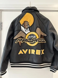 Palace x Avirex Zomby Leather Jacket - Picture 1 of 10