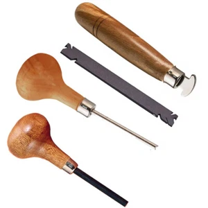 Juweliere Steinfassung 4-teilig Kralle Einfassung Zinkenheber Schieber Roller Handwerk Werkzeug Set - Bild 1 von 11