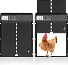  Automatische Hühnerklappe 24H Timer Hühnertür Haustierklappe Hühnerstalltür DE