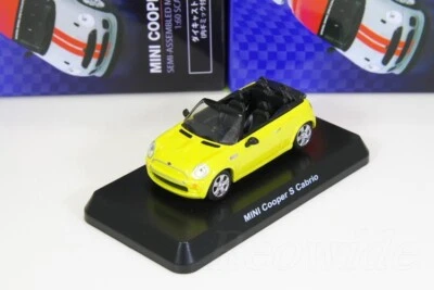 Kyosho 1/60 MINI Cooper S Cabrio Yellow MINI Cooper diecastcars Collection1 - Image 1 of 2