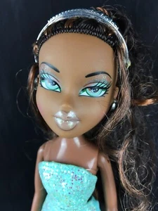 Muñeca Sasha Funk Formal Bratz De Colección Y2K 2003 Afroamericana Con Zapatos Tiara - Imagen 1 de 8