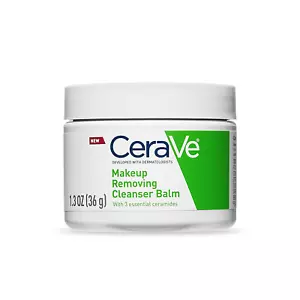Cleansing Balm Makeup Remover, Waterproof Makeup Remover with Ceramides & Plant- - Picture 1 of 12