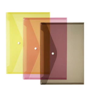 Dokumententasche A4 transp farbig mit Druckknopfverschluss von Herlitz - Bild 1 von 1