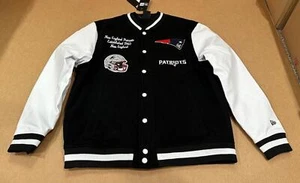 New Era NFL New England Patriots Chenille Varsity Jacket Men's MSRP $185 - Picture 1 of 22
