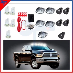 5x Smoke Super White LED Cab Clearance Marker Lights For 99-16 Ford F-250/350 - Foto 1 di 12