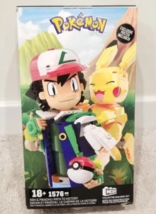 New Mega Construx Pokemon Ash & Pikachu: Path to Victory Building Toy Kit - Picture 1 of 2