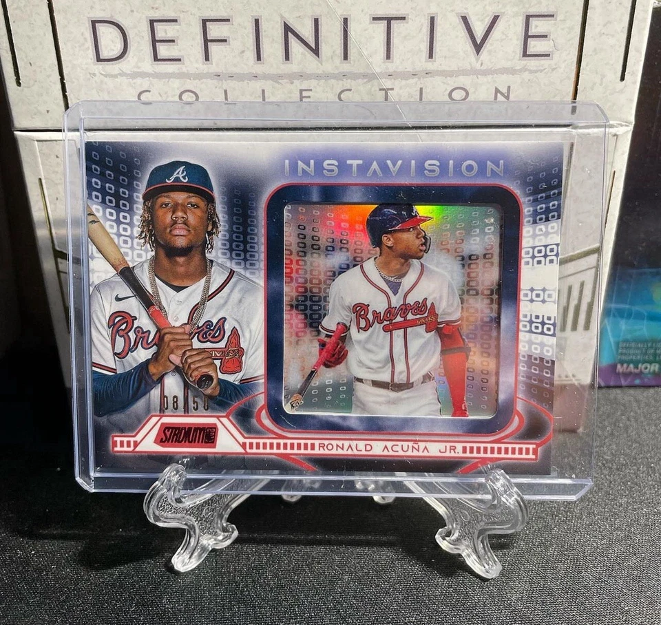 2021 Topps Stadium Club Instavision Red /50 Ronald Acuna Jr #IR-RA - Image 1 of 1