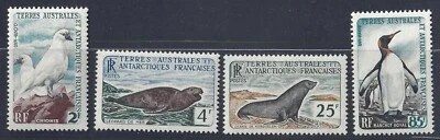 FRANCE 1960 FRENCH SOUTHERN ANTARCTIC TERRITORY Sc 16 19 LIGHT HINGED - Image 1 of 2