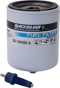 35-18458Q 4 Quicksilver Water Separating Fuel Filter Kit with Blue Sensor 35-184 - Picture 1 of 4