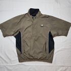 FootJoy DryJoys Rain Jacket Mens Size Medium Gray 1/2 Zip Polyester Waterproof