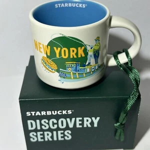 Starbucks NEW YORK Discovery Series Collectible ORNAMENT Expresso Mini Mug 2 oz - Picture 1 of 6