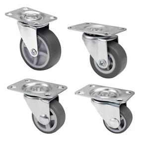 Möbelrollen Transportrollen Lenkrollen 4 Set 25mm/ 30mm/ 40mm/ 50mm Rollen TPE - Bild 1 von 8