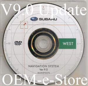 2009 2010 2011 Subaru Forester Navigation DVD WEST U.S CAN Map Final 9.0 Update - Picture 1 of 3