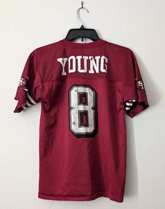 Vintage Steve Young Jersey #8 Logo Athletic Youth size M (10–12) Made in USA - Picture 1 of 19