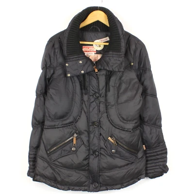 Chaqueta para mujer KHUJO talla L gris nailon cremallera completa bolsillos aislados forrados s7221 Foto 1 de 4