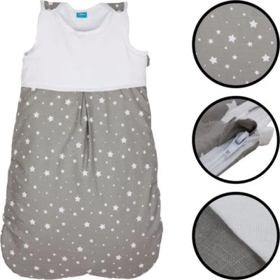 FILLIKID Sommerschlafsack (100% BAUMWOLLE) Baby Kind Schlafsack Fußsack Schlafanzug Sack