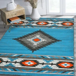 HR Southwestern Rugs for Cabin Tribal Medallion Carpet for Livingroom - Picture 1 of 95
